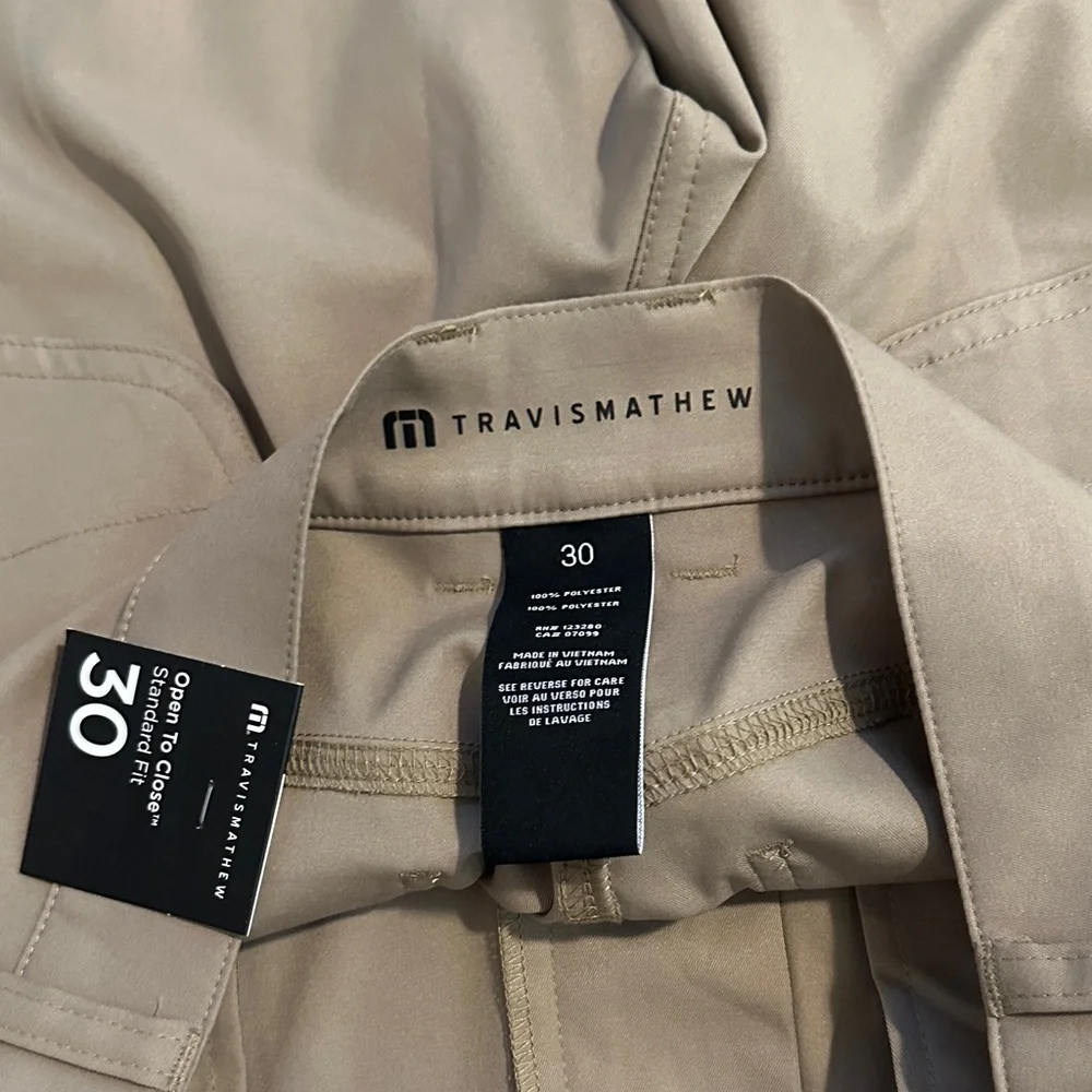 Travis Mathew 30 Open to Close Standard Fit‎ Performance Khaki Pants - Picture 7 of 12